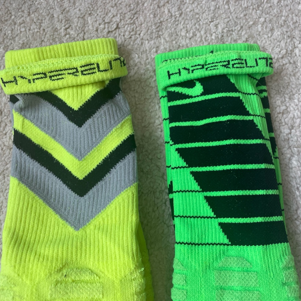 Nike hyperelite basketball socks mens large